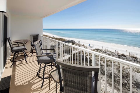 Gulf front views from the private balcony