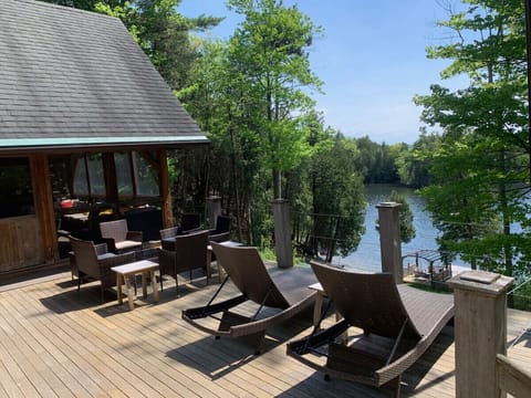 West deck overlooking water
