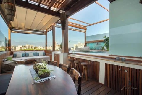Enjoy a drink or meal at the terrace bar.