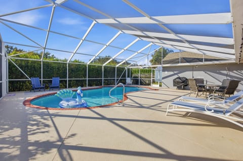 Screen Enclosed Heated Salt Water Pool