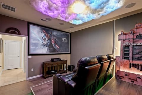Experience the magic of the big screen at home! Enjoy plush recliner seating, surround sound, and a massive HD screen — perfect for family movie nights or binge-watching your favorite shows.