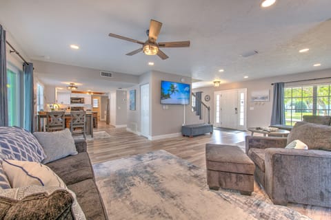 Open spaces throughout the main floor