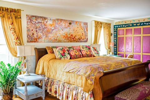 The Glam Garden Suite with Original Art by Owner Stacy Harshman 