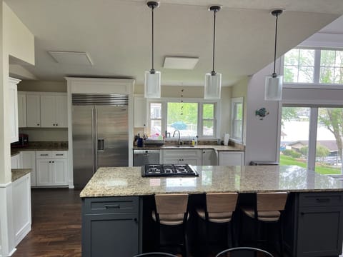 Top of the line appliances make this the perfect place for a family feast.