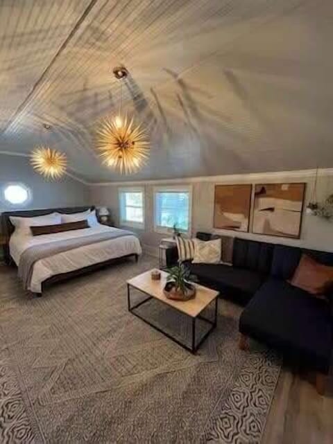 Open Bedroom Living Area