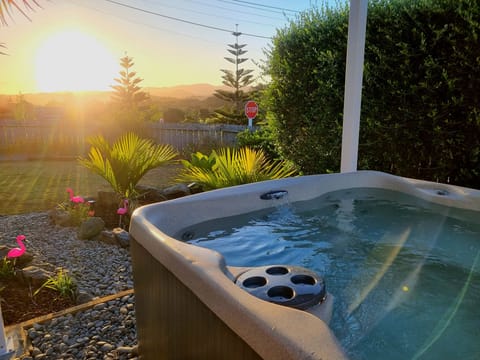 Sunset views from the spa
