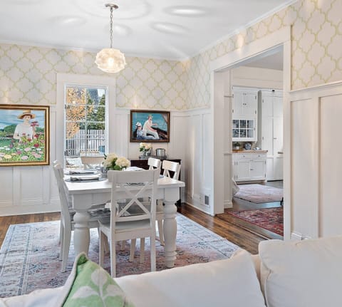 Seamless Harmony: Dine and unwind in a space where classic charm meets modern elegance, all bathed in natural light.