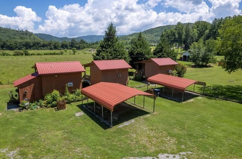 Aerial View - Dragon Rest Cabins 1, 2 and 3