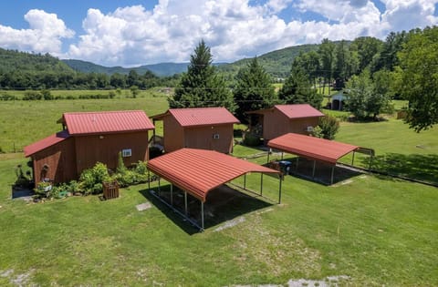 Aerial View - Dragon Rest Cabins 1, 2 and 3