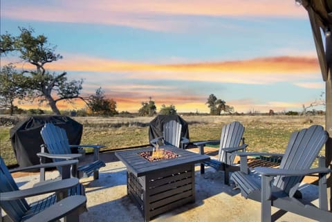 Cozy up to the firepit.