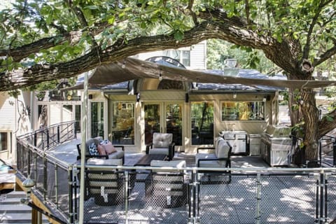 Comfortable Canopy Covered Patio Deck