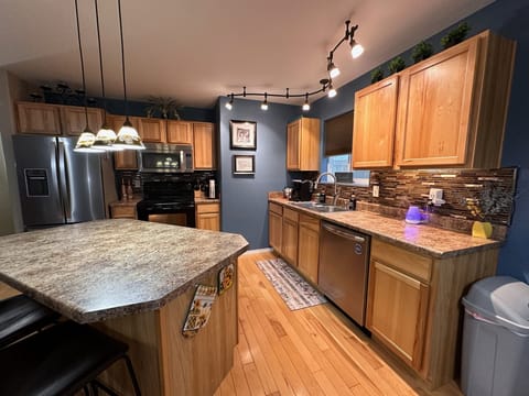 Fully stocked kitchen