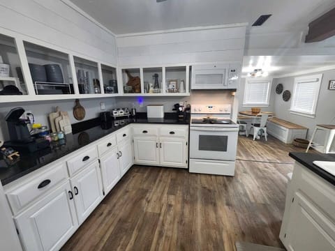 Full size oven with stove top