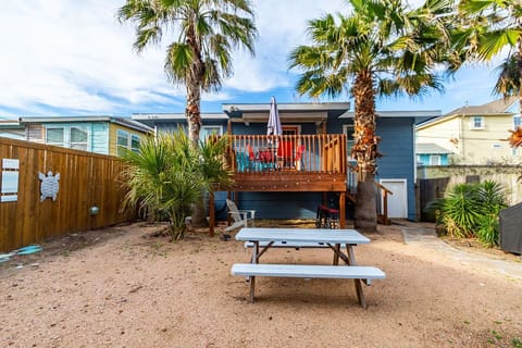 Hideaway deck and courtyard.