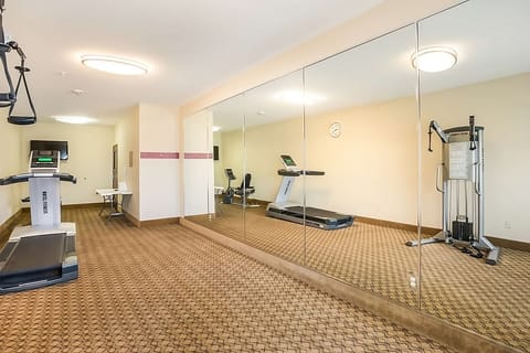 Stay energized with an additional wide view of the fitness room.