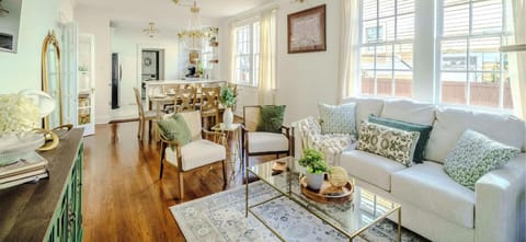 Enjoy the brightly lit living space with balcony access.