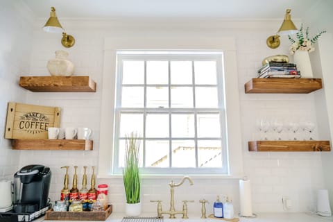 The kitchen is fully equipped with coffee bar and all essentials.