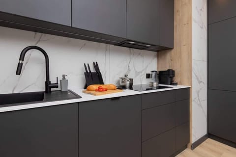 Kitchenette with an oven