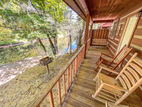 Front Porch overlooking Oconaluftee River