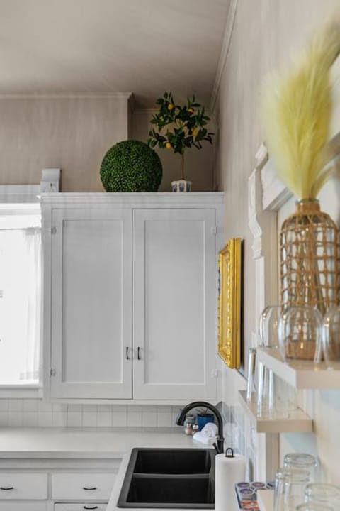 Lots of storage space in the kitchen.