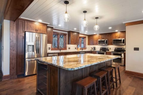 Two Sinks, Two Dishwashers, Two Fridge/Freezers, Two Ranges (Four Ovens), Two Microwaves, Separate Ice Maker, Drink Fridge, Two Washers/Dryers