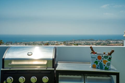 Private rooftop Solarium view to the Med