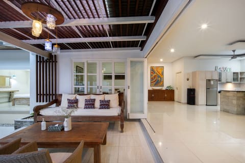 Experience the beautiful decor in the living room