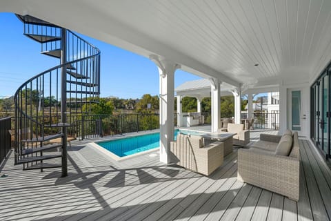 The Road to the Triple Crown - Dune Allen Beach - Back Patio & Private Pool