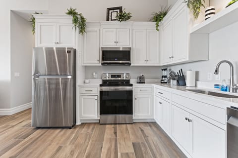 Large kitchen fully stocked