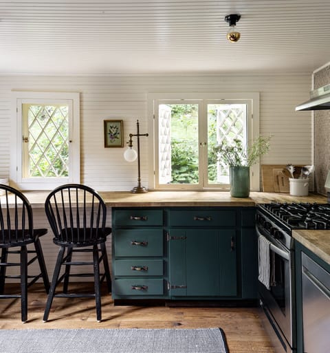 Our newly restored and renovated kitchen #phoenicia #woodstock 