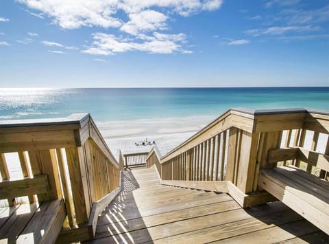 Take the steps down to our beach!