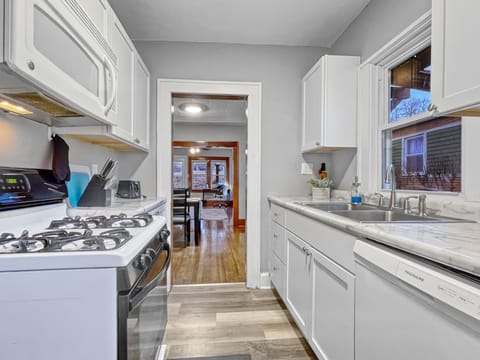 Galley style fully equipped kitchen