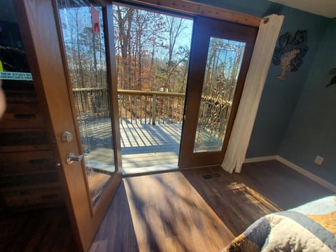Upstairs deck off bedroom 2
