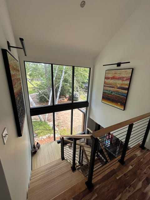 The feature staircase of the house