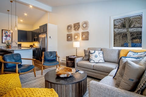 View from living area to kitchen