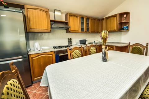 Kitchen and dining area