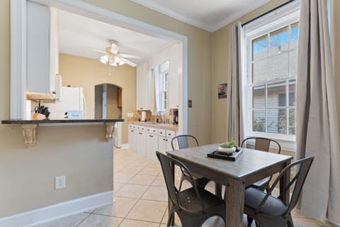 Dining and kitchen area
