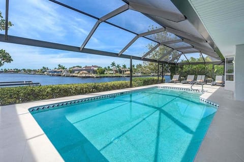 Pool Area with Western Facing Canal Views