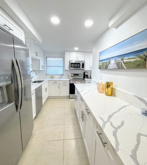 New kitchen with new appliances.