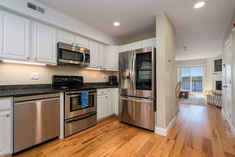 Fully stocked kitchen with new appliances