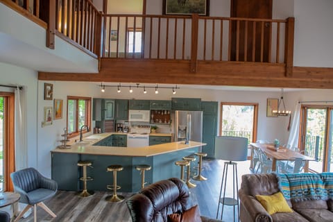 Living room + Kitchen + Bar