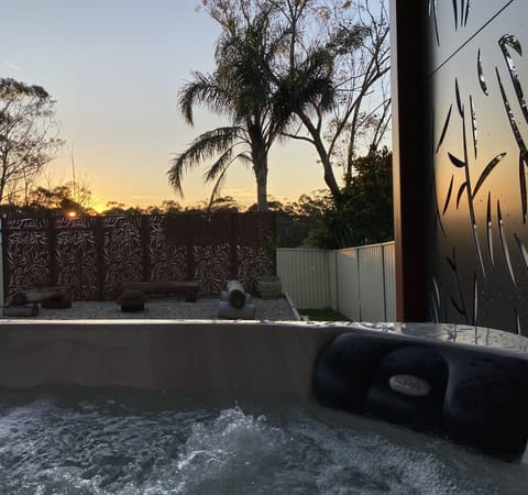 Take a soak in your private hot tub