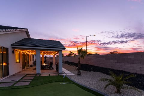 Your retreat at sunset.