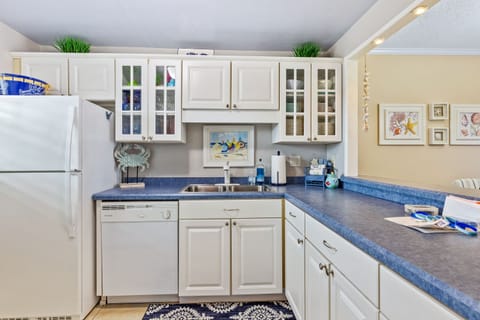 Fully equipped kitchen for all your cooking needs.