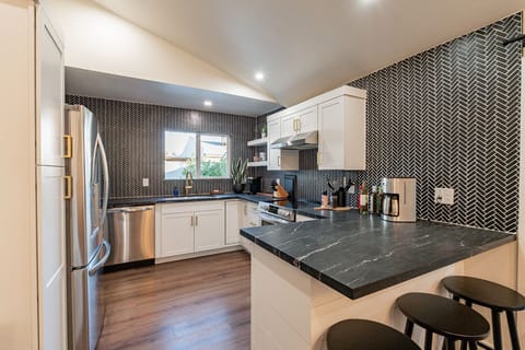 Beautiful new kitchen with everything you need to cook delicious meals