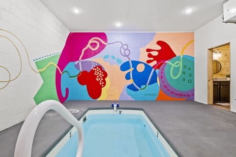 Make a splash in the indoor private pool.