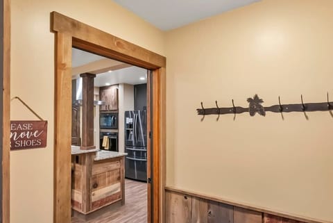 The kitchen and dining room await you at the front of the home.
