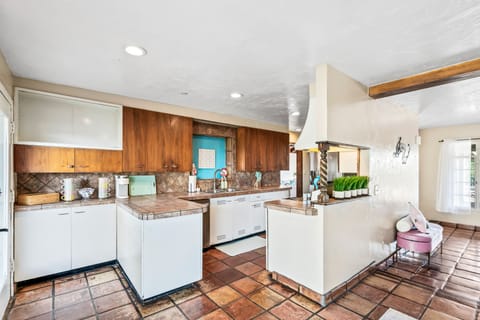 Spacious kitchen with modern appliances