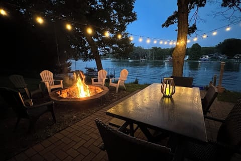 Stunning patio with beautiful views of the water