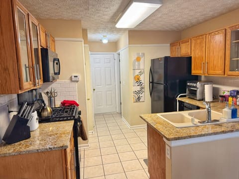 Full Kitchen with cookware, bakeware, juicer, blender, mixer, chopper, etc.